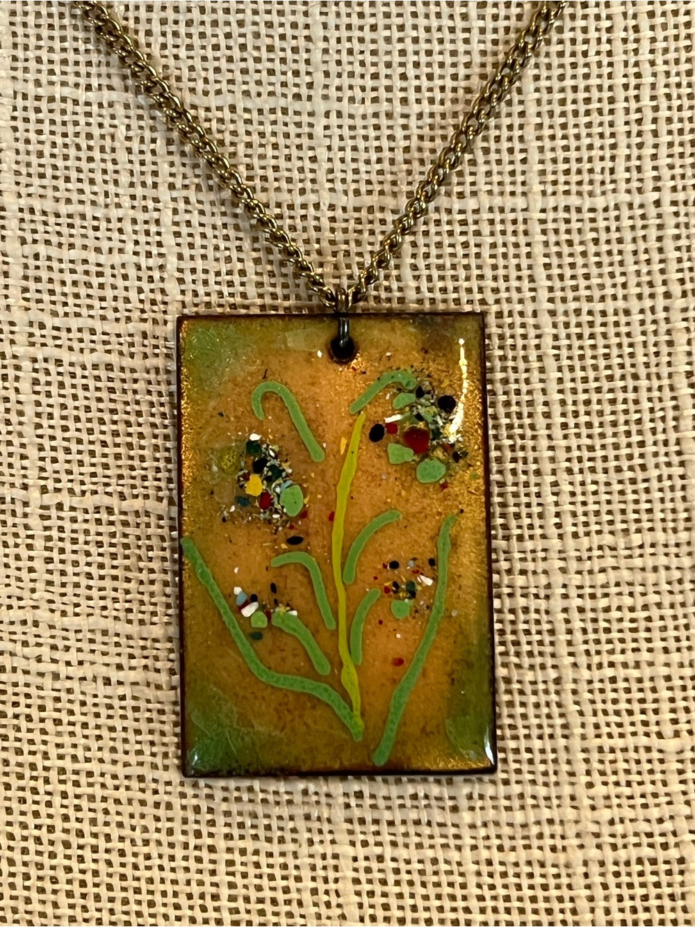 Hand Painted Necklace - Picture 2 of 3